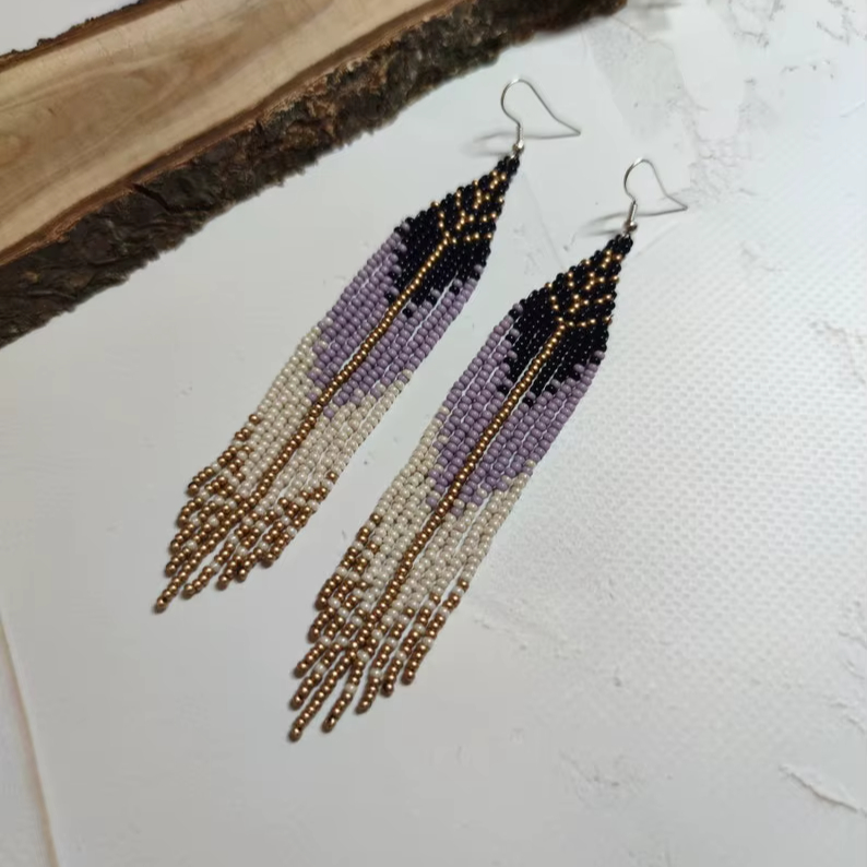 Old Fashioned Glass - ZGMXR Rice bead earrings Original Simple