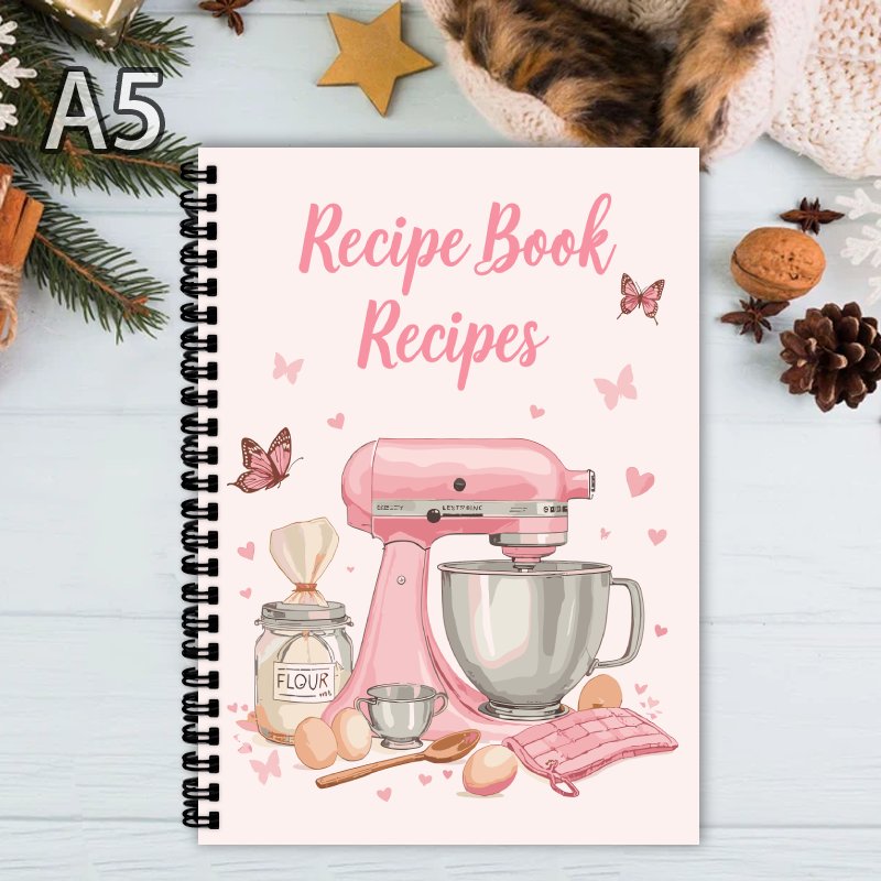 Cocktail Recipe Book - A5 Blank Recipe Book - Personalized