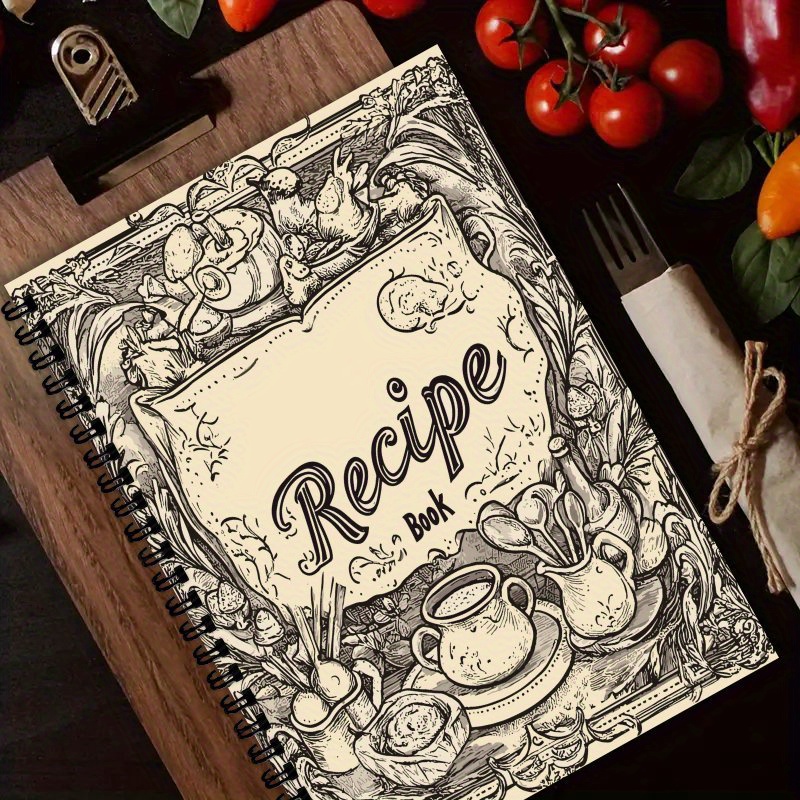 Cocktail Recipe Book - A5 personalized recipe book, planner， Rural
