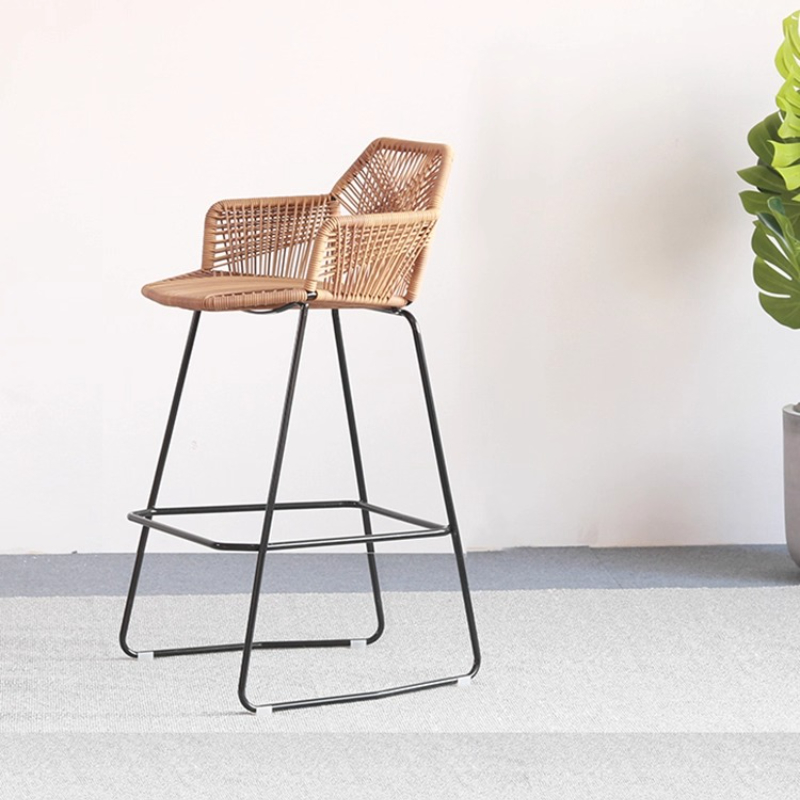 Scandinavian Rattan Bar Stool  - Home Bar Seating ulasan dan harga