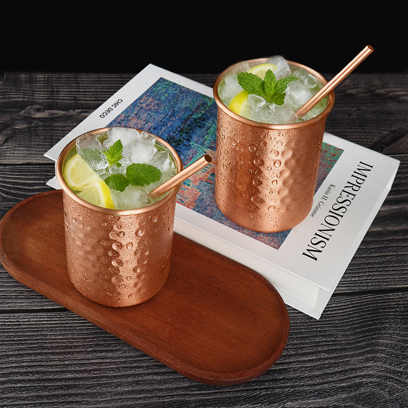 100% 400ml Copper Moscow Mule  - Mule Copper Mug ulasan dan harga