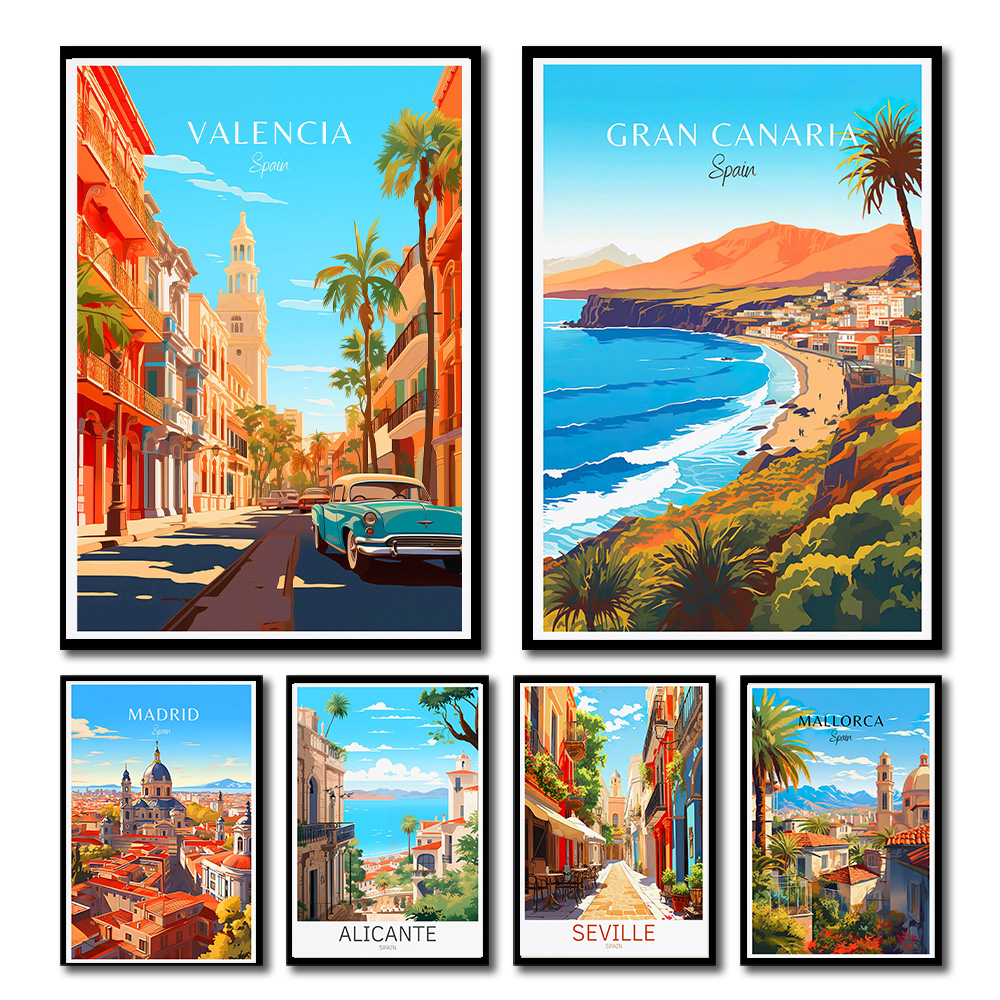 Spain Travel Poster Paris Gran - Home Barcelona ulasan dan harga