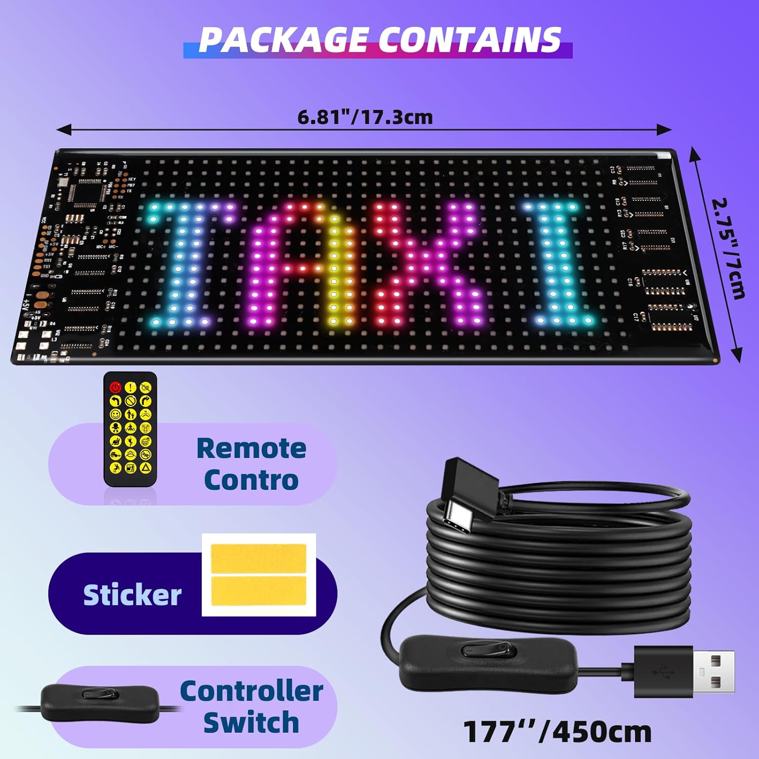 Programmable LED Matrix Panel  - Home Bar Signs ulasan dan harga