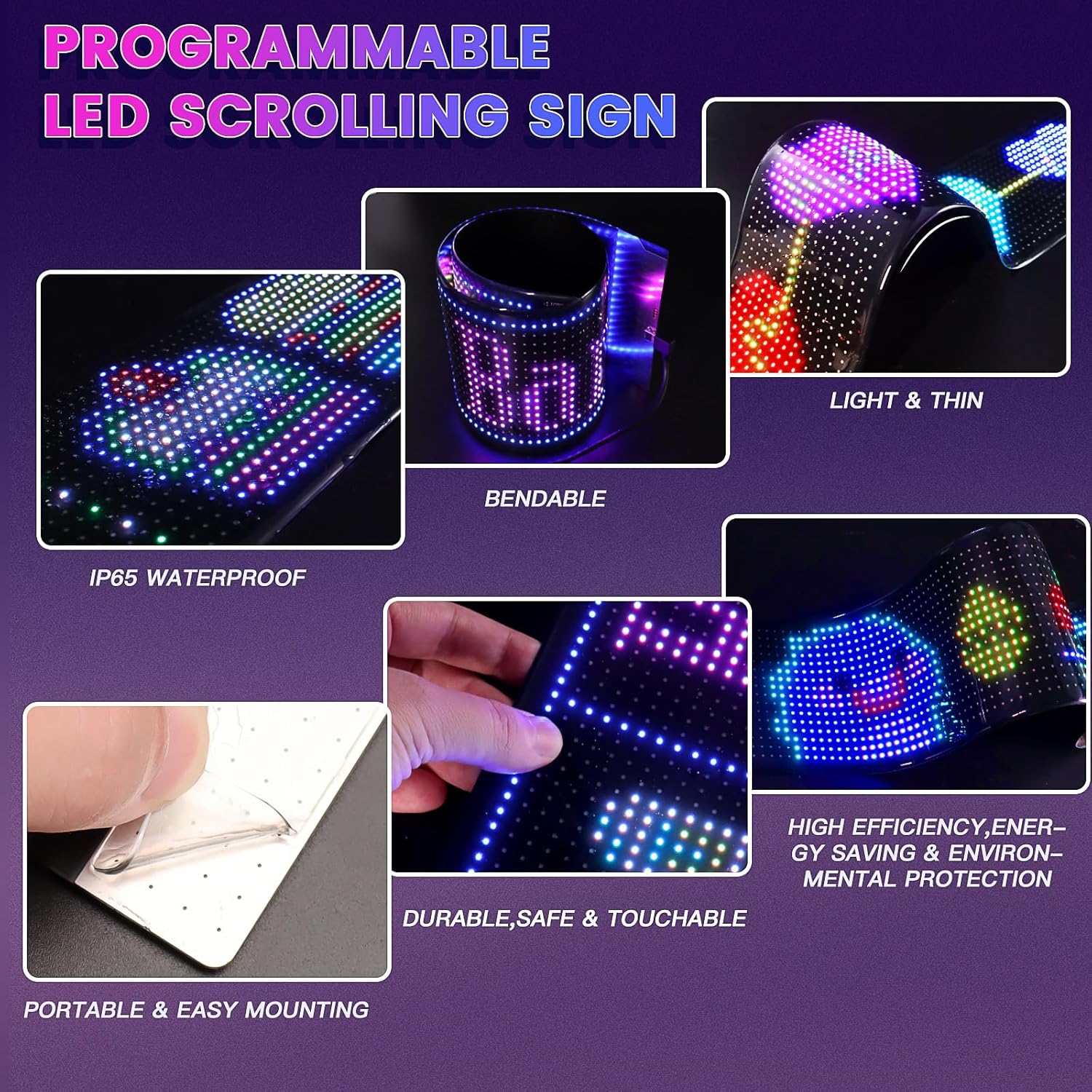 Programmable LED Matrix Panel  - Home Bar Signs ulasan dan harga