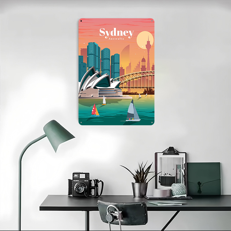 Sydney Poster Wall Art Retro V - Home Bar Sydney ulasan dan harga