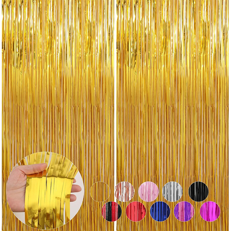 2M Glitter Gold Tinsel Fringe  - Home Bargains ulasan dan harga