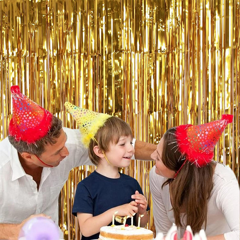2M Glitter Gold Tinsel Fringe  - Home Bargains ulasan dan harga