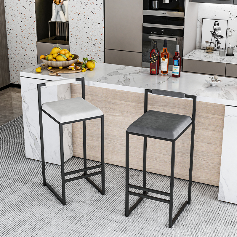 Nordic Velvet Black Bar Chairs - Home Bar Seating ulasan dan harga