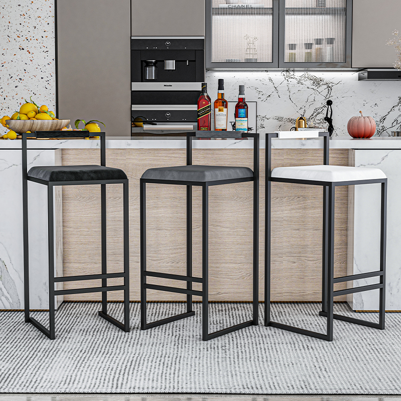 Nordic Velvet Black Bar Chairs - Home Bar Seating ulasan dan harga