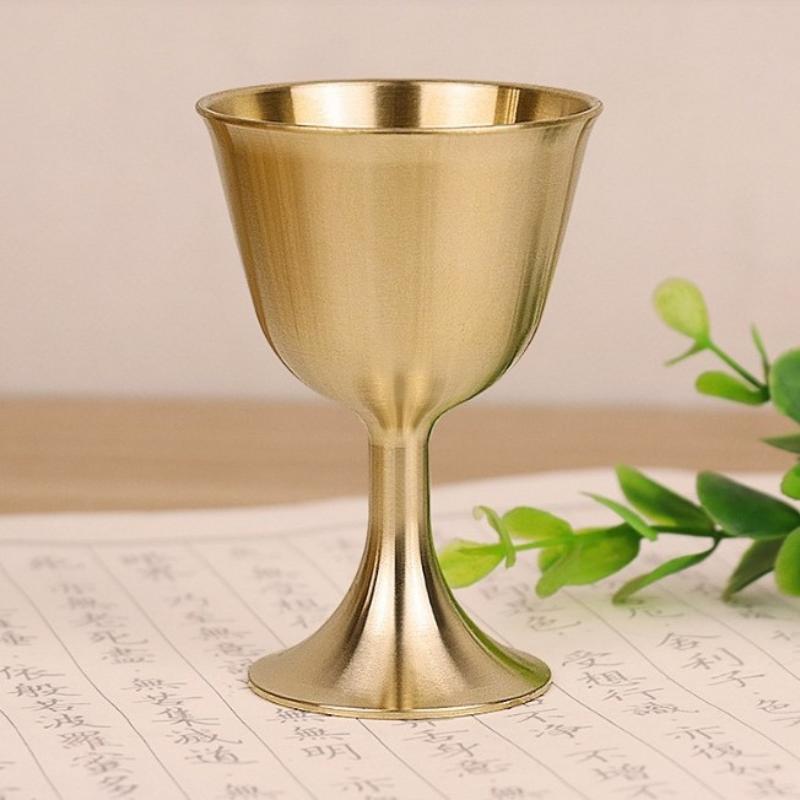 【S/M/L Vintage Brass Mug Red W - Old Fashioned Glass ulasan dan harga