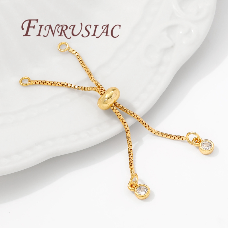 18K Gold Plated Box Chain Exte - Bar Cart Gold ulasan dan harga