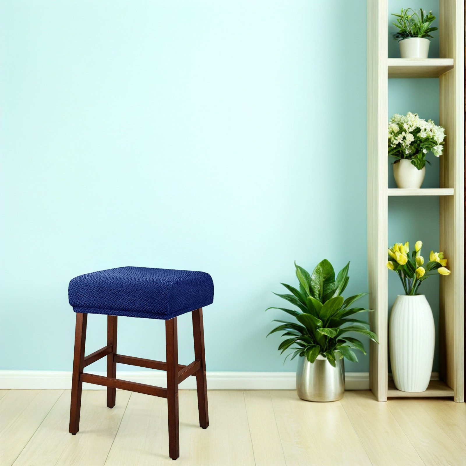 Rectangle Stool Cover Elastic  - Home Bar Stools ulasan dan harga