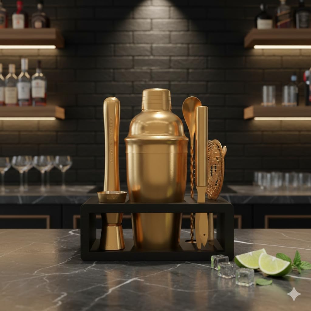 Antique Gold Cocktail Shaker S - Cocktail Recipe Book ulasan dan harga