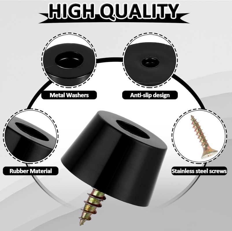80/8pcs Rubber Pads Floor Prot - Bar Mat Rubber ulasan dan harga