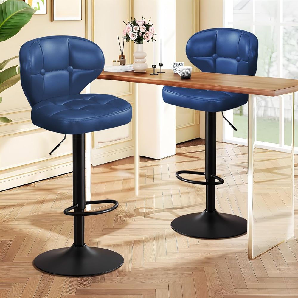 Set of 6 Adjustable Swivel Bar - Home Bar Stools ulasan dan harga