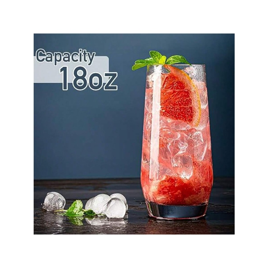 DDrinking Glasses Crystal High - Highball Glass Set ulasan dan harga