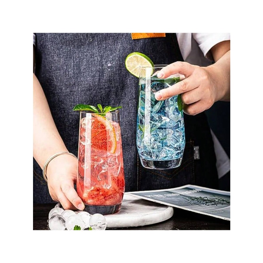 DDrinking Glasses Crystal High - Highball Glass Set ulasan dan harga