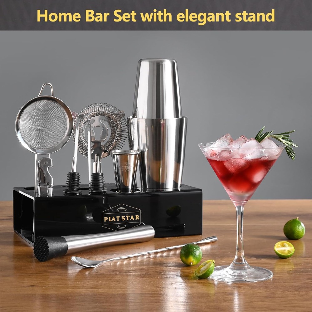 Complete Bartender Kit with St - Cocktail Recipe Book ulasan dan harga