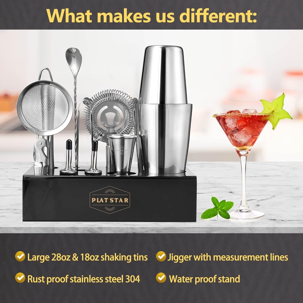 Complete Bartender Kit with St - Cocktail Recipe Book ulasan dan harga