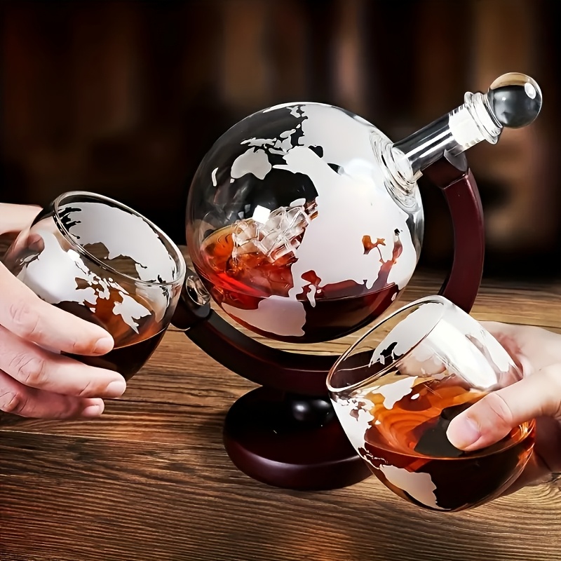1 Sobering Up Set, 2 World Map - Decanter Globe Set ulasan dan harga