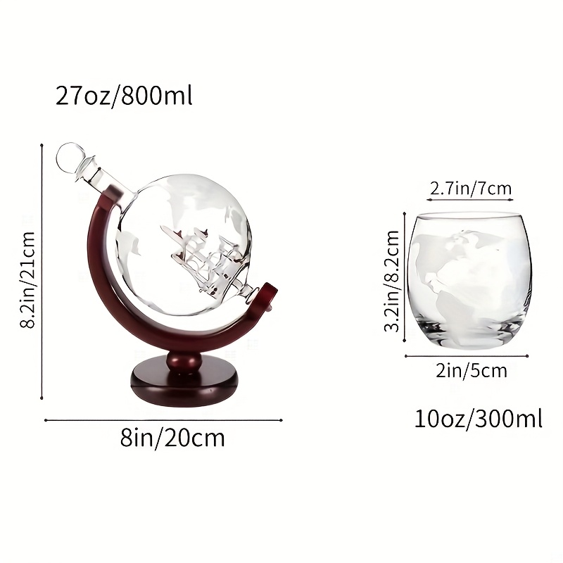 1 Sobering Up Set, 2 World Map - Decanter Globe Set ulasan dan harga