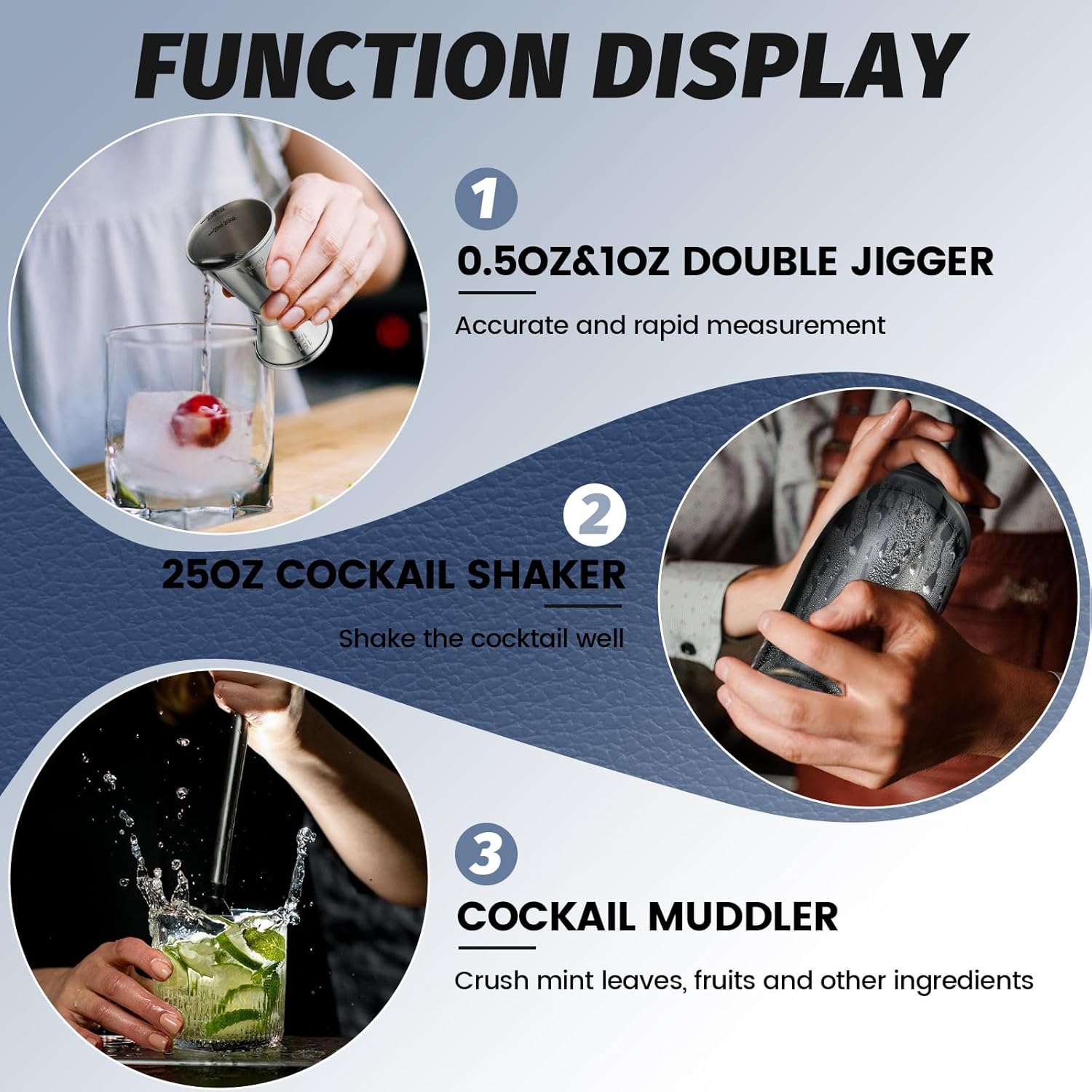 13-Piece Cocktail Shaker Set W - Cocktail Recipe Book ulasan dan harga