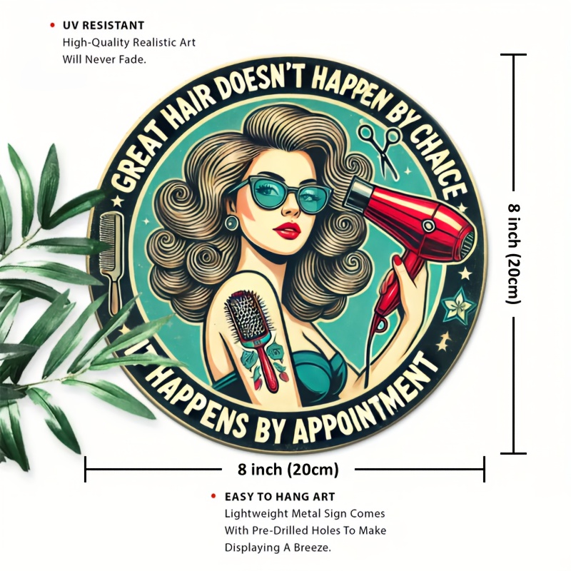 1pc Retro Hair Care Metal Alum - Home Barber ulasan dan harga