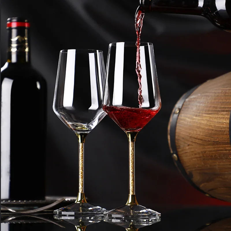 420ml Gold crystal red wine gl - Highball Glass Set ulasan dan harga