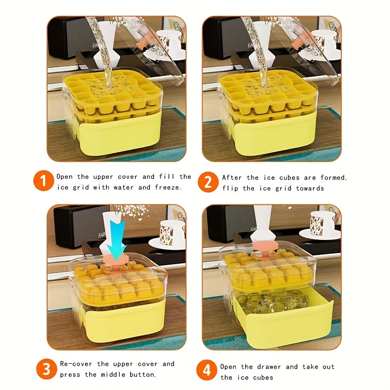 48 Cells Ice Cube Tray Easy Co - Home Bar And Fridge ulasan dan harga