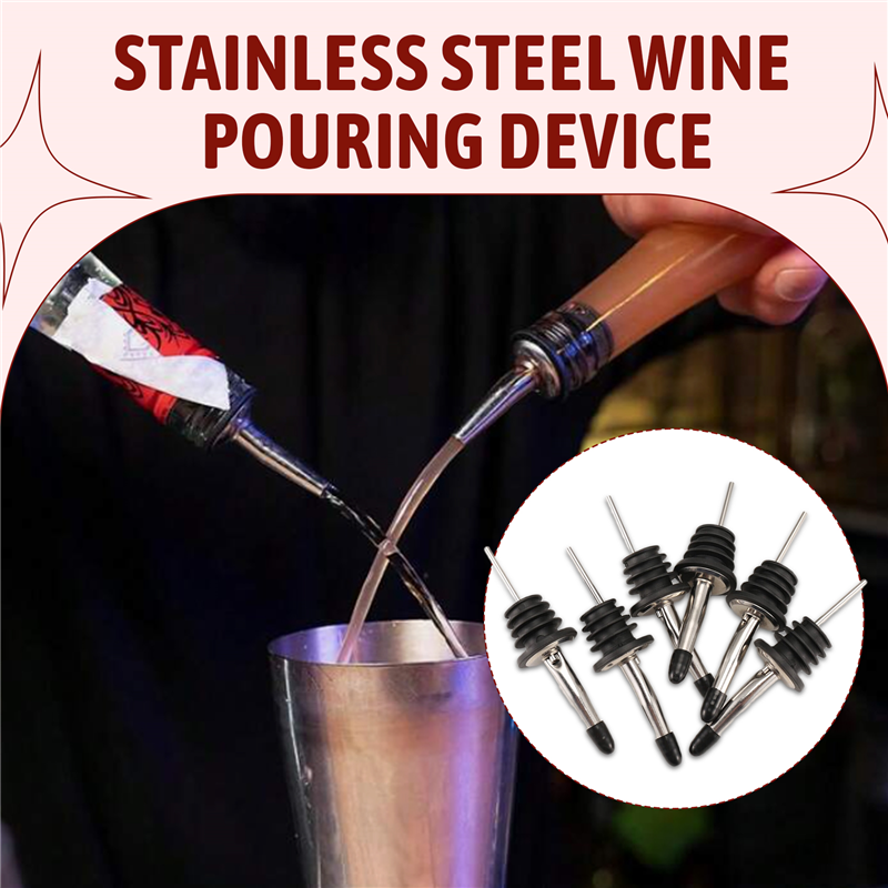 AEE2-6Pcs Stainless Steel Pour - Speed Pourer Cap ulasan dan harga