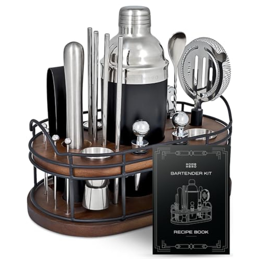 Bartender Kit - 22-Piece Cockt - Cocktail Recipe Book ulasan dan harga