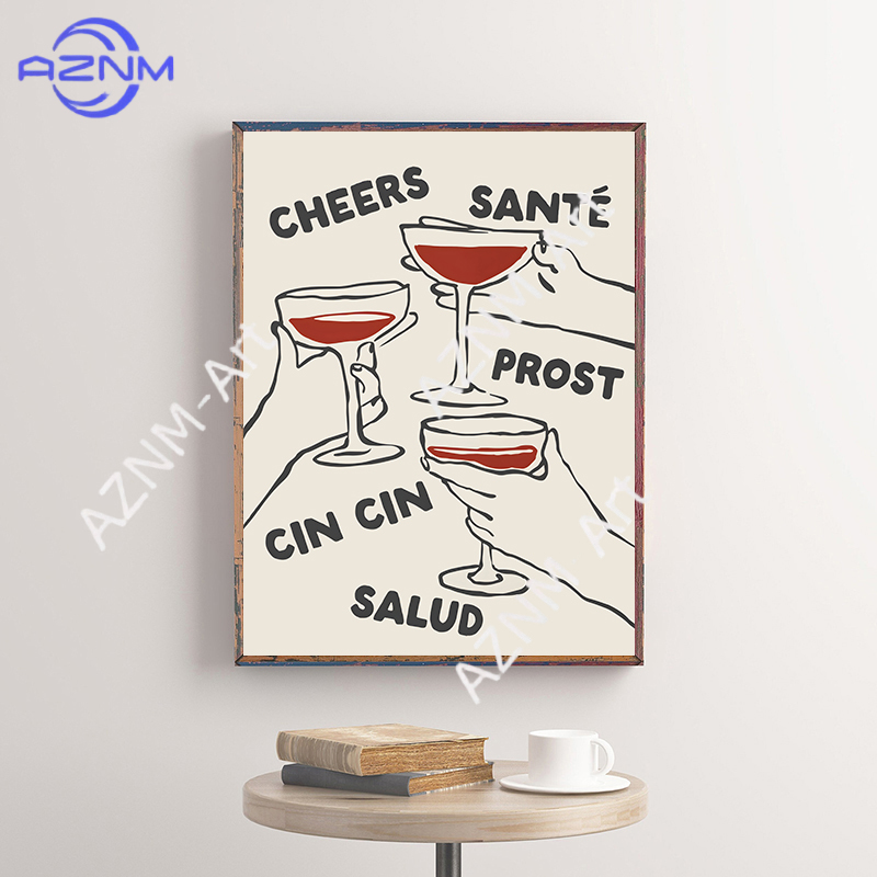 Minimalist Art Kitchen Typogra - Home Bar And Coffee ulasan dan harga