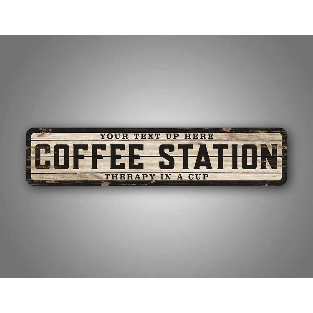 Custom Text Logo Weathered Woo - Home Bar And Coffee ulasan dan harga