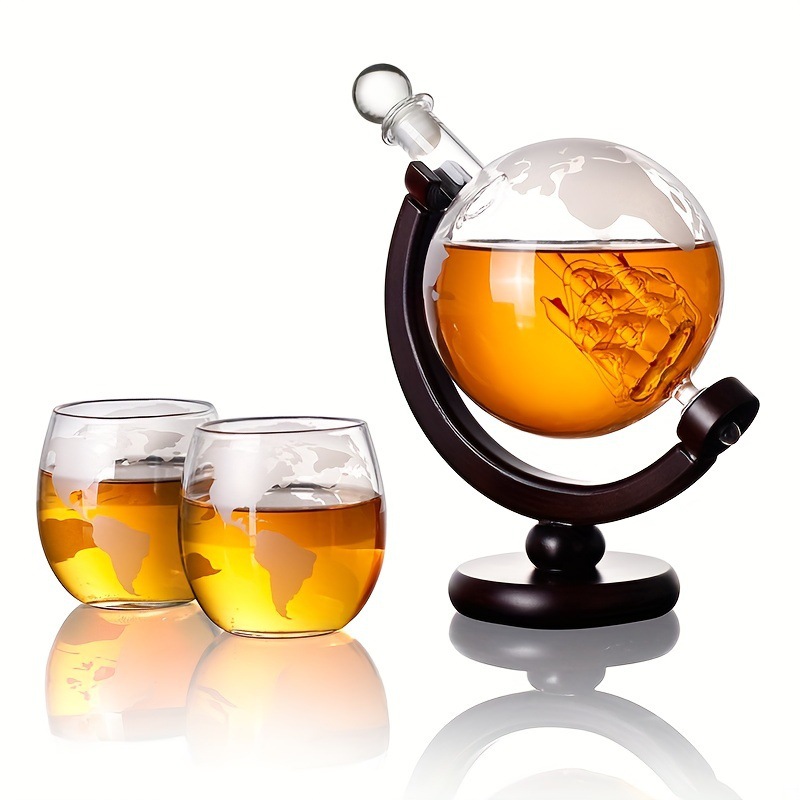 2025 Newest 3PC Glass Globe De - Decanter Globe Set ulasan dan harga