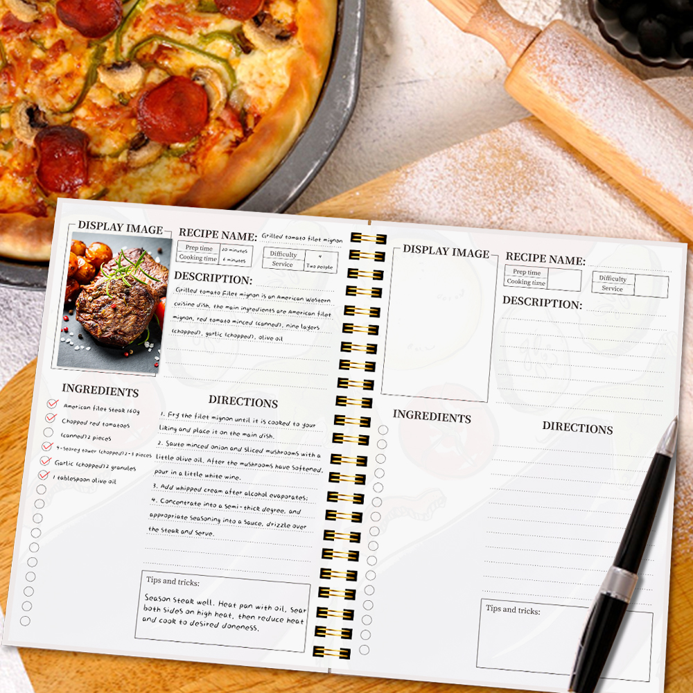A5 Recipe Book with Full-Color - Cocktail Recipe Book ulasan dan harga