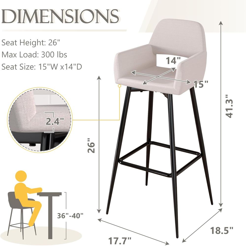2-Pack 28 Counter Height Bar S - Home Bar Stools ulasan dan harga
