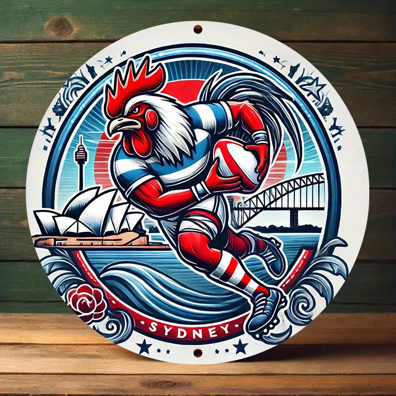 A vibrant Sydney Roosters wall - Home Bar Sydney ulasan dan harga