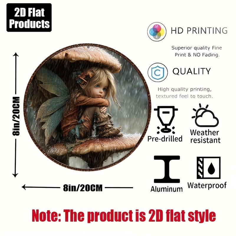 2D Flat, 1pc, Mushroom Elf The - Home Bar Cafe ulasan dan harga