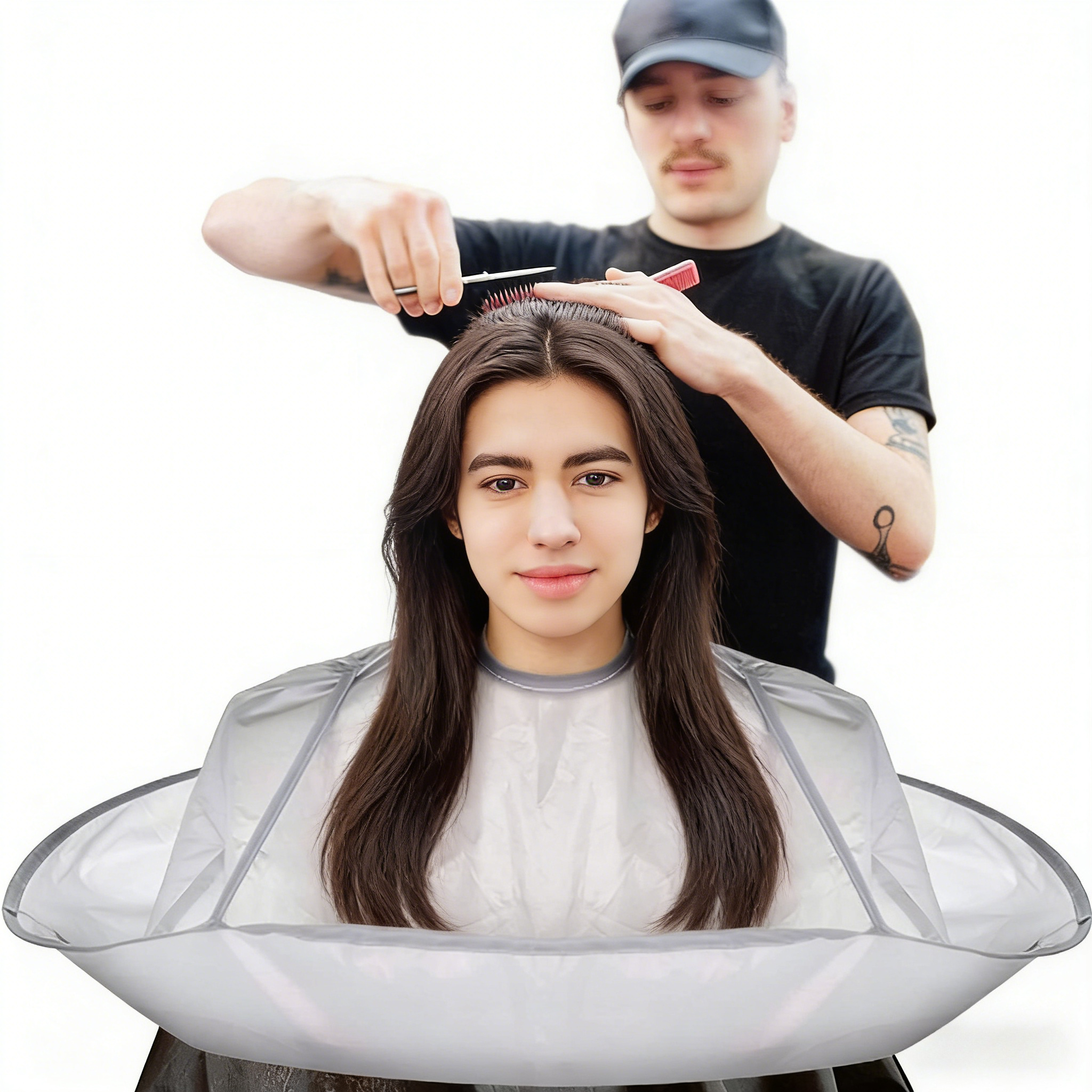 Hair Cutting Cape for All Ages - Home Barber ulasan dan harga