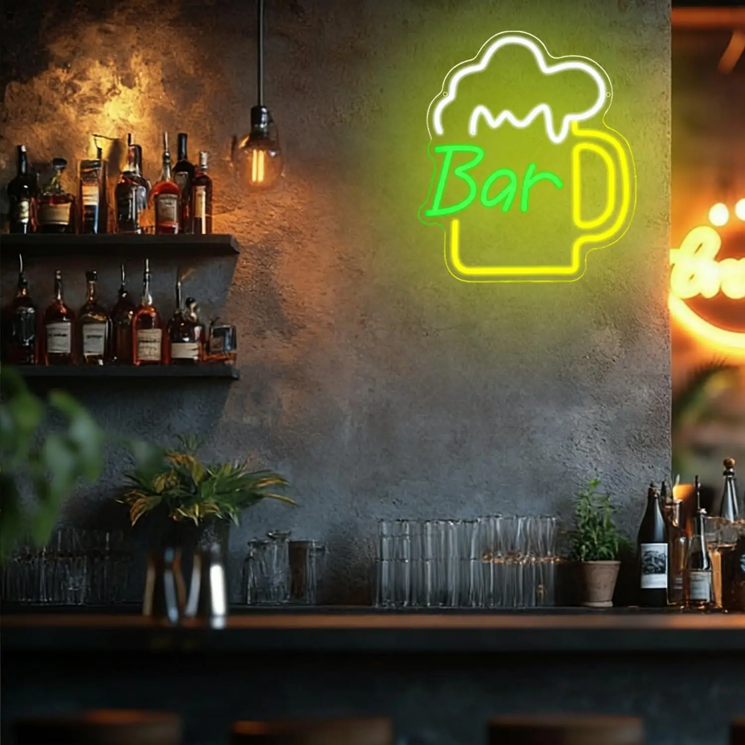 Beer Bar Neon Sign USB Dimmabl - Home Bar Signs ulasan dan harga