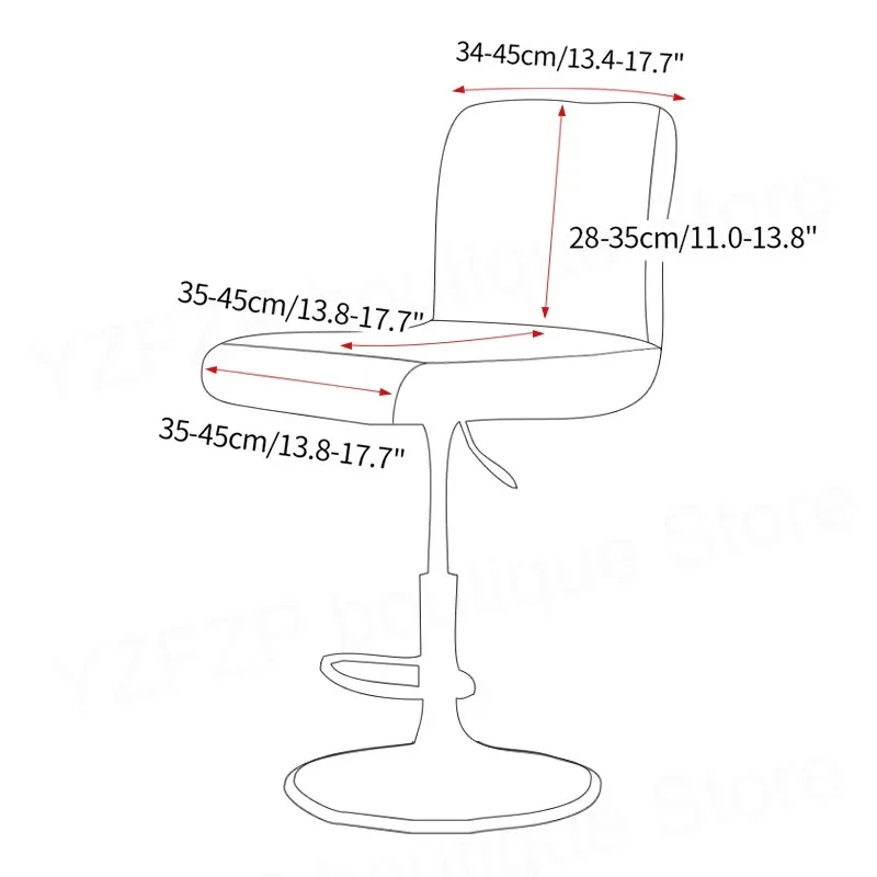 Velvet Solid color Chair Cover - Home Bar Seating ulasan dan harga