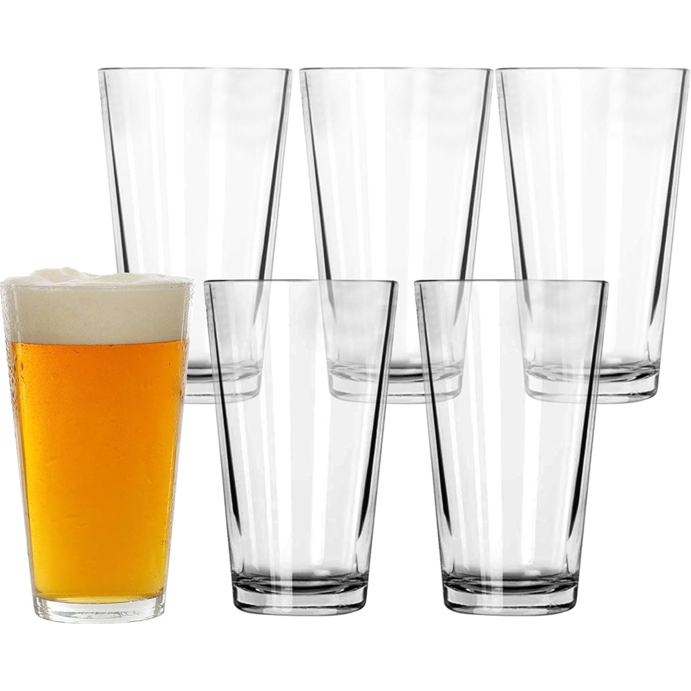 16 oz Pint Glasses 6 Pcs Set D - Highball Glass Set ulasan dan harga