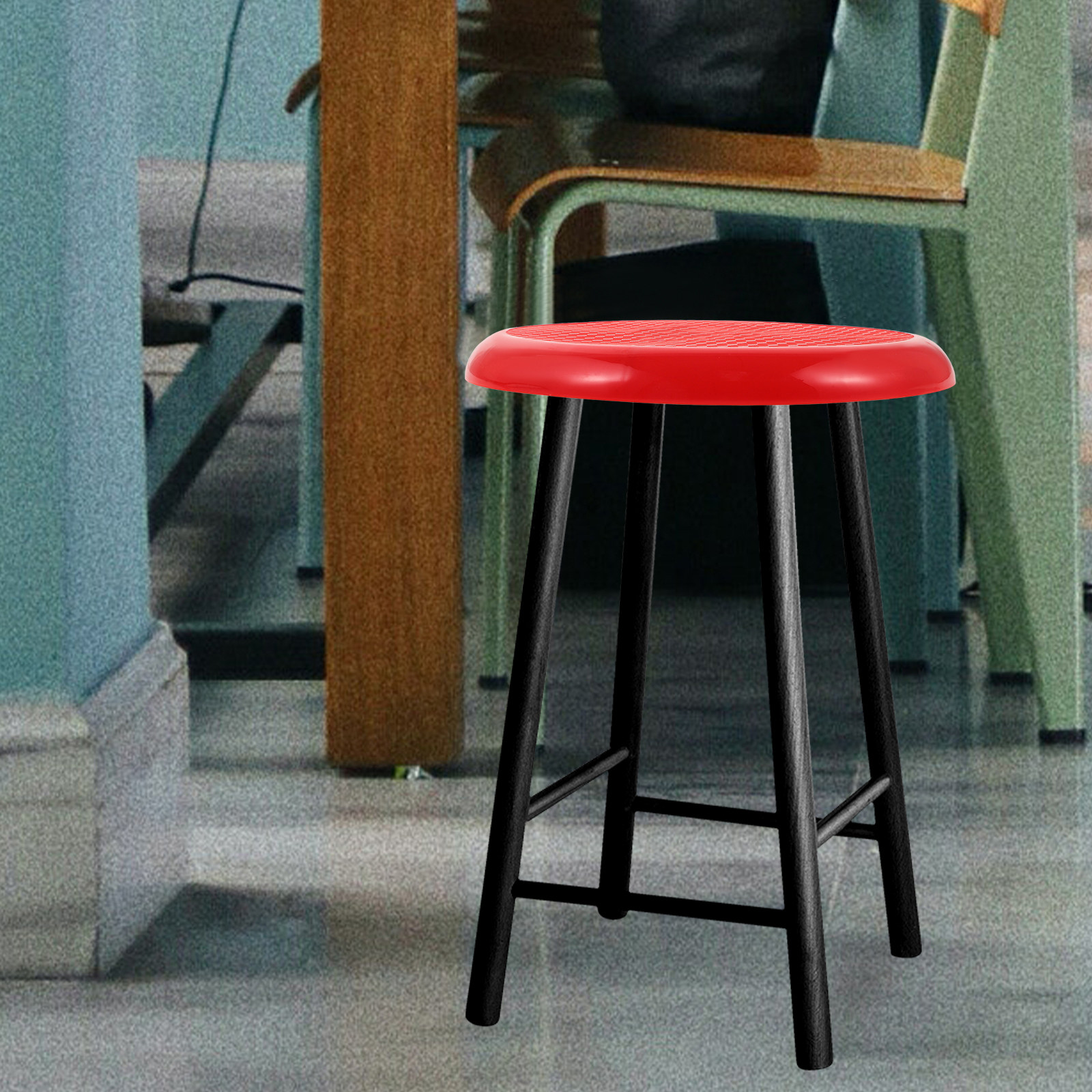Plastic Round Stool Seat Repla - Home Bar Stools ulasan dan harga