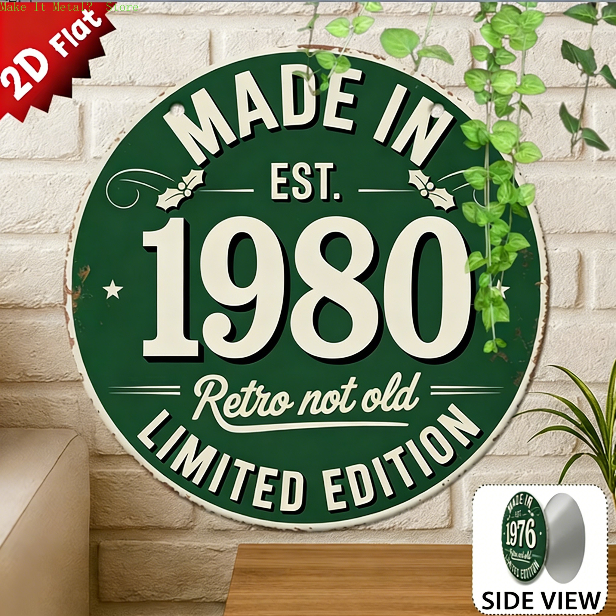 Made in 1976 Retro Not Old 2D  - Home Bar Cafe ulasan dan harga